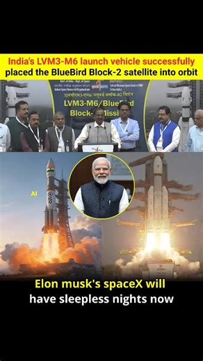 verity_wire on Instagram: "🚀 elon musk might need coffee tonight… india just changed the game 🇮🇳🔥 on december 24, 2025, isro’s mighty lvm3-m6 thundered into space from sriharikota and flawlessly placed the bluebird block-2 satellite into low earth orbit 🌍✨ this wasn’t just another launch — it was india’s heaviest commercial payload to leo, powering global direct-to-device 4g/5g connectivity straight to normal smartphones 📡📱 from a government space mission to a global commercial milestone,