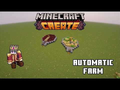 Minecraft Create Mod | Automatic Crop Farm