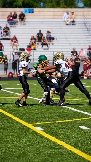 This football block turned into an awkward kick