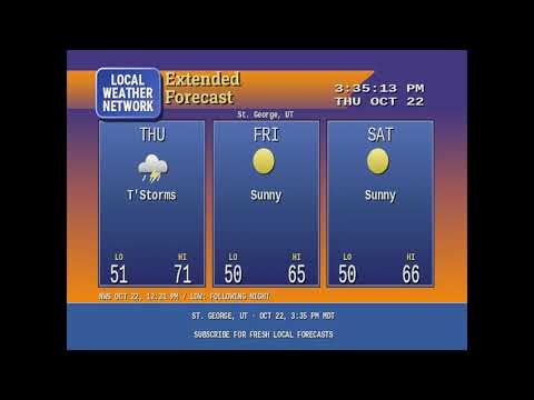 St. George, Utah Weather: Showers And Thunderstorms This Afternoon | October 22
