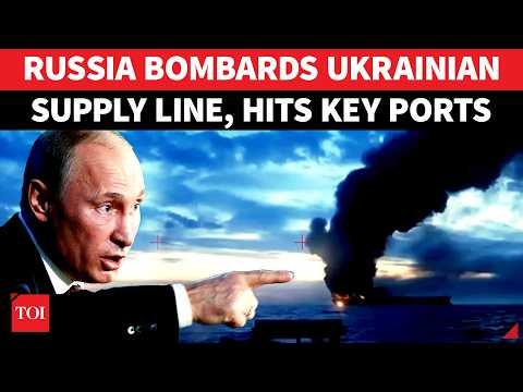 Russia BOMBS Ukrainian Military Lifeline; Cargo Ship & Fuel Facility Obliterated At Odessa Port