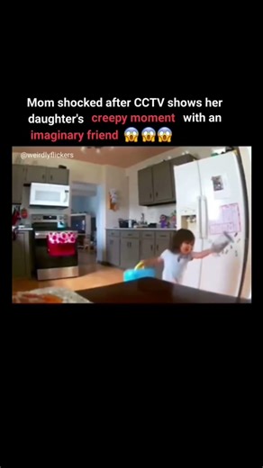 A little girl playing with what looks like her imaginary friend, but something doesn’t feel right.