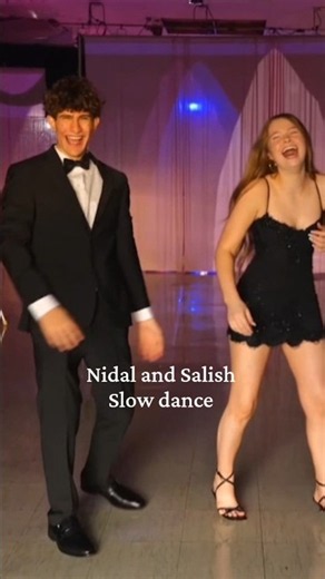 Nidal and Salish dance 💜 #nalish #shorts