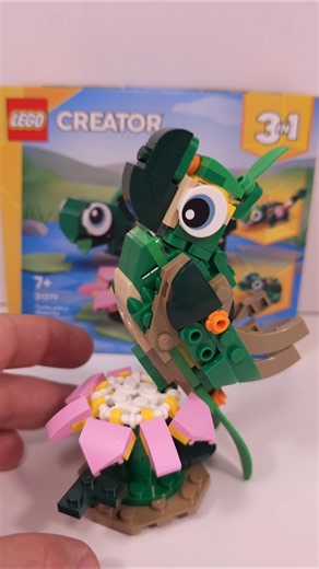 LEGO Creator Green Parrot MOC (31377)[105 pcs] Alternate Build for Turtle with a Water Lily Flower