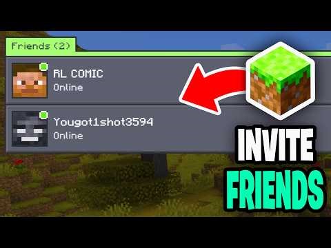 How To Invite Friends To Minecraft Bedrock Party! - Tutorial