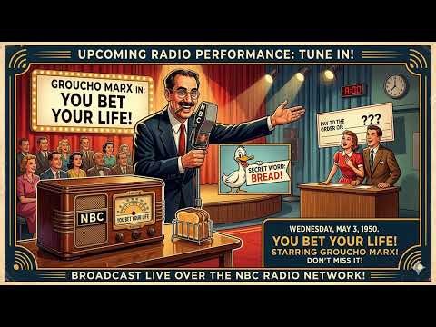You Bet Your Life (05-03-1950) Secret Word “Bread” | Groucho Marx Classic Radio Comedy