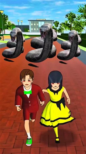 snake 🐍 coming to childrens 🥶😱 #sakuraschoolsimulator #shorts #shortsfeed #ytshorts #viralshorts