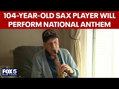 104-year-old saxophone player will perform national anthem