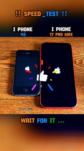 🚀⚡I PHONE 4S vs I PHONE 17 PRO MAX SPEED TEST !! 🔥