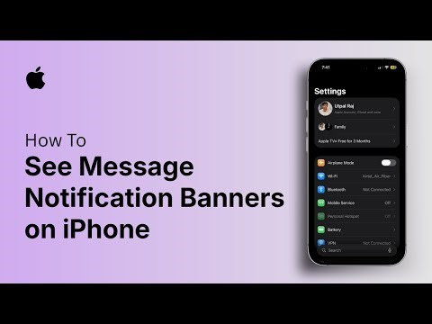 How to See Message Notification Banners on iPhone