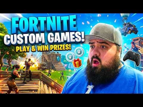 1 WIN = 1,000 VBUCKS! Fortnite Customs With BEEFY GIVEAWAYS
