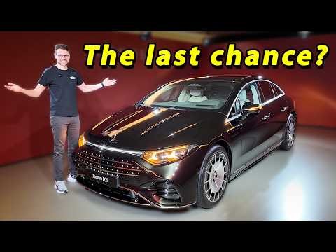 Finally the S-Class EV? 2027 Mercedes EQS facelift with steer-by-wire test!