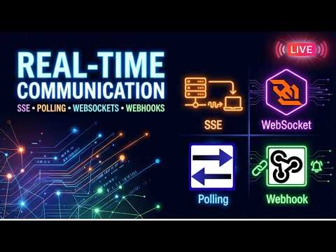 Real Time Communication Explained: SSE, Polling, WebSockets & Webhooks