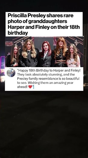 Priscilla Presley shares rare photo of granddaughters Harper and Finley #entertainment