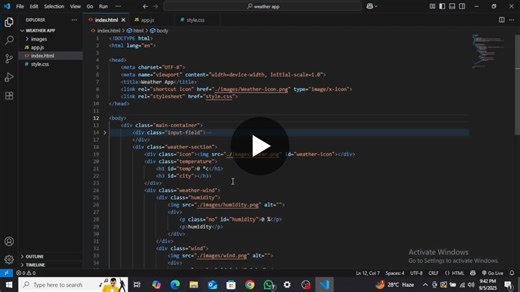 🌦️ Just built a simple Weather App using HTML, CSS, and JavaScript! It fetches live weather data using an API — a small project, but a big step in my learning journey. 🚀 Every project adds a new… | Umer Farooq