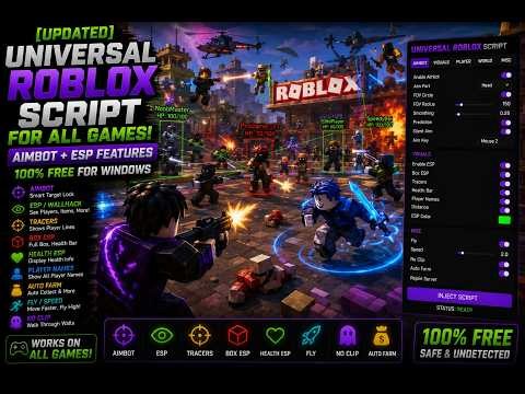 [UPDATED] Universal Roblox Script for All Games | Aimbot + ESP Features | FREE for Windows
