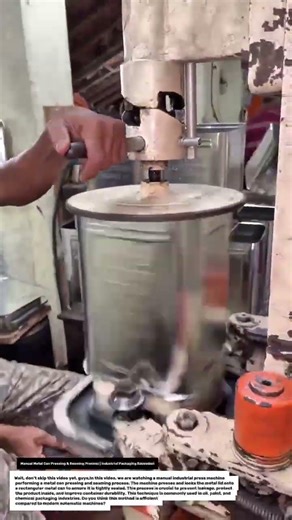 Manual Metal Can Pressing & Seaming Process | Industrial Packaging Education.
