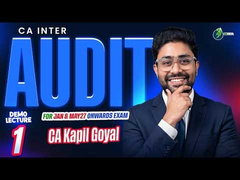 CA Intermediate AUDIT | Demo Lecture 1 | Jan & May 2027 | CA Kapil Goyal