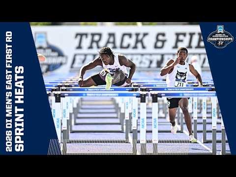Every men's sprint heat from the 2026 NCAA Division I East First Round track and field meet
