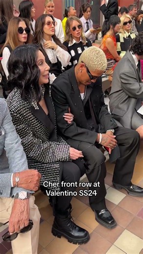 Cher at the Valentino show in Paris #Cher