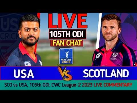 Scotland vs USA Live Match | SCO vs USA Live Score & Commentary | CWC League 2 ODI 2026
