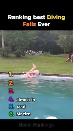Ranking best Diving Fails Ever !😂