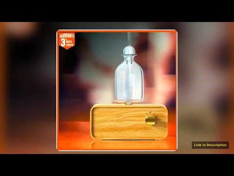 New Essential Oil Diffuser Waterless Operated Aromatherapy Diffuser for Home Office Wood and Glass