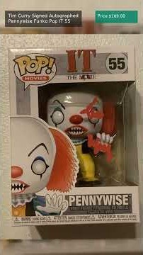 Listed $189 vs $280 Market — Tim Curry Signed Autographed Pennywise Funko Pop I…