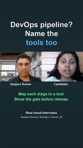 Explain a DevOps pipeline. Stages alone are not enough. | Cloud Interview