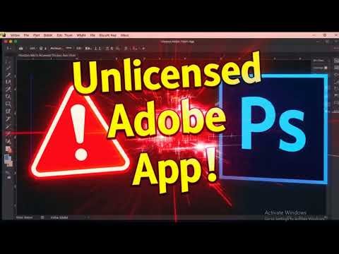 How to Fix Photoshop This unlicensed Adobe app will be disabled Soon
