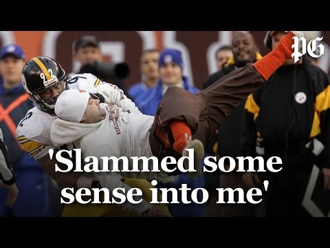 Steelers' James Harrison REUNITES with Browns fan he tackled 20 years ago