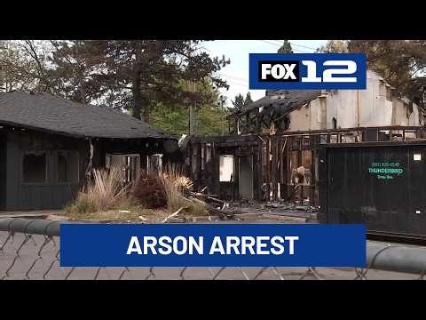 Man arrested in connection with 3-alarm fire that destroyed Portland recovery center