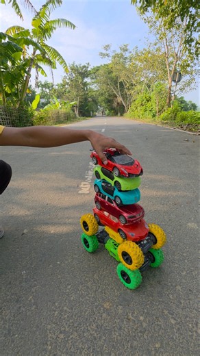 Racing My 7 RC Car on a Road Surrounded by Trees 🪾