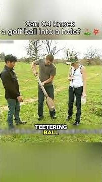 Blowing up the yard to hit a hole-in-one! ⛳️💥