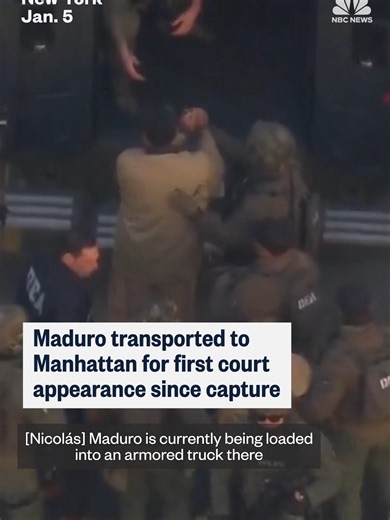 Maduro's Court Appearance in Manhattan After U.S. Capture