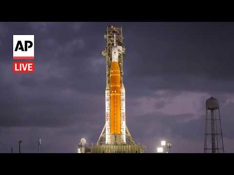 LIVE: NASA’s Artemis II moon rocket on launch pad as countdown continues
