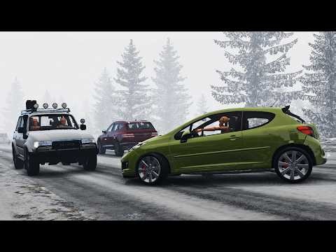 BeamNG Drive - Realistic Car Crashes | Dangerous Driving #13