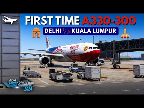 FIRST TIME FLYING - AIRBUS A330-300 | GROUP FLIGHT - DELHI TO KUALA LUMPUR | MSFS 2024 VATSIM