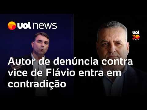 Autor de denúncia contra vice de Flávio Bolsonaro entra em contradição e muda versões