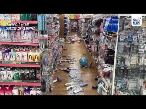 Supermarket surveillance footage shows moment 6.1 magnitude quake hits... | GMA Integrated News