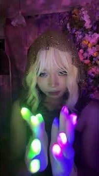Glowing gloves ASMR #asmr #relaxingtriggers