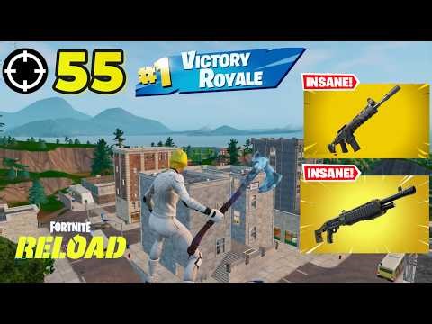 55 Elimination Solos "RELOAD” Gameplay Wins (Fortnite Chapter 7 PS5 Controller)