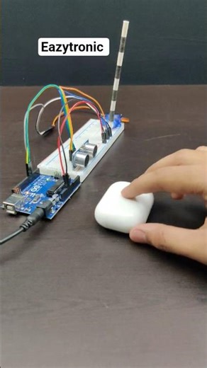 Smart Toll Gate Using Arduino UNO and Ultrasonic Sensor #tollgate #toll #sciencproject #robotics