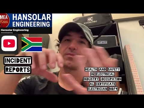 Occupational certificate:ELECTRICIAN PT 1.10 Incident reports 
