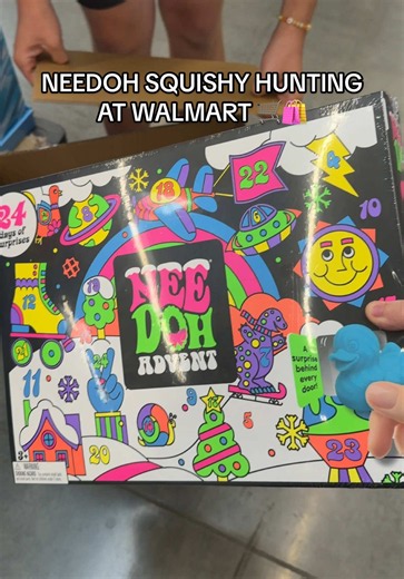 Come Needoh and squishy hunting with my boyfriend and I at Walmart (we got extremely lucky!) 🛍️😁 #needoh #squishyhunting #needohadventcalendar #fidgettoys #squishytoy