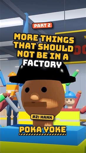 Day two at the mistake-proof factory #shorts #indiegame #gaming #funnygames #pokayoke