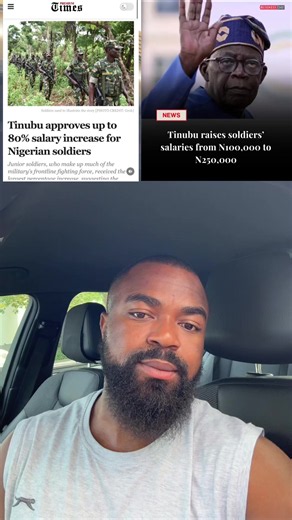 Reports indicate that the President Tinubu’s administration has approved an 80% salary increase for junior military personnel and a 30% increase for senior officers and generals. This may not the solution to all our problems but this is a move towards the right direction and our galant soldiers can be looked after. #nigeriantiktok #nigerianarmy #soldiers #tinubu #africantiktok