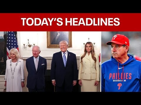 LIVE 🔴 Royal family visits US, Phillies fire Rob Thomson