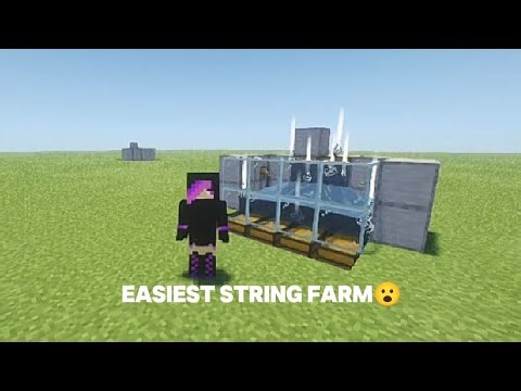 Easiest String Farm in Minecraft 🕸️ (1.20+ | No Mob Farm Needed!)