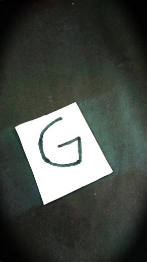 Letter 'G' diy 😱😍 #nameart #diy #shorts #art #shortvideo #viralvideo #trending #viral #ytshorts